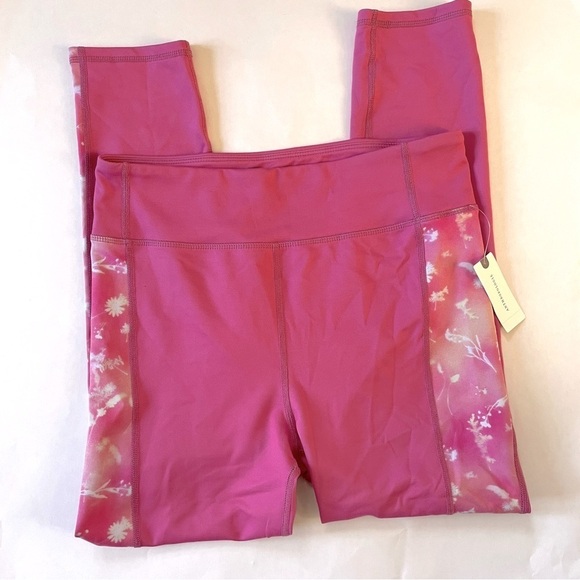NWT Anthropologie Daily Practice Sofia Pink Athletic Workout Leggings Large - Picture 2 of 9